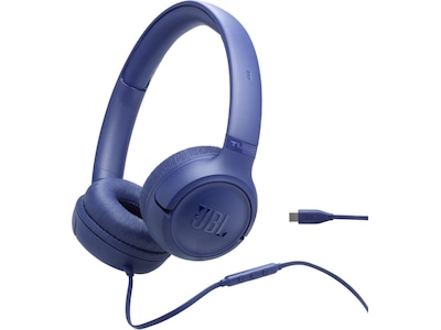JBL Tune 530C Wired USB-C On-ear Headphones Blue