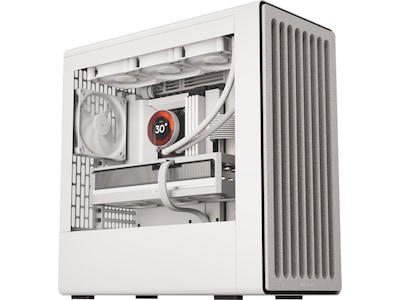 HAVN BF 360 Flow - hvid Mid Tower kabinet med præinstallerede high-performance fans - GEEKD.dk