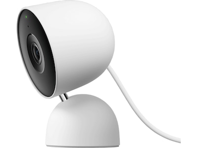 Google Nest 3. gen Indendørs overvågningskamera (kablet, hvid)