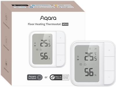 Aqara Floor Heating Thermostat W500, Zigbee gulvvarme termostat