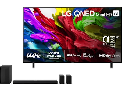 LG 65'' QNED85 evo AI MiniLED 4k Smart TV (2025) + Soundbar