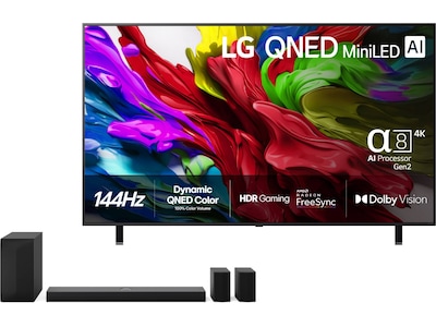LG 75'' QNED85 evo AI MiniLED 4k Smart TV (2025)