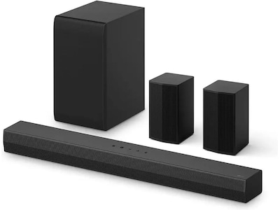 LG NS40TR soundbar med subwoofer og to baghøjttalere