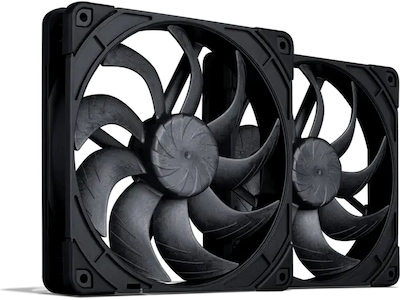 Noctua NF-A14X25 G2 PWM SX2-PP - Chromax.black edition - indsats med blæser - 140 mm (pakke med 2)