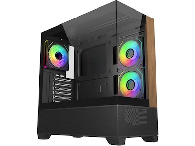 Cooler Master Elite 690 Wood miditower (sort)