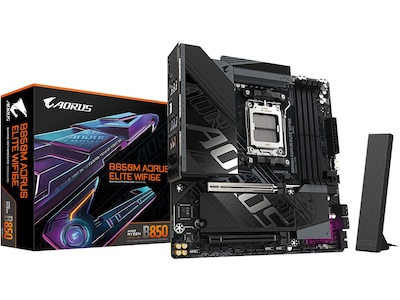 GIGABYTE B850M AORUS ELITE WIFI6E, AMD, Sokkel AM5, AMD Ryzen 7000 Series, AMD Ryzen 8000 Series, AMD Ryzen 9000 Series, Sokkel AM5, DDR5-SDRAM, 256 GB