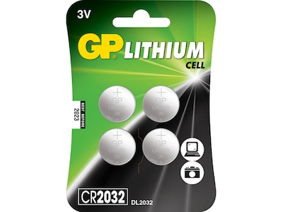 GP Ultra Plus lithium knapcellebatteri CR2032 4-pak