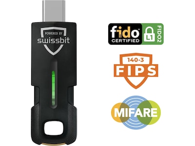 Swissbit iShield Key 2 USB-C Security Key with FIDO2 Support