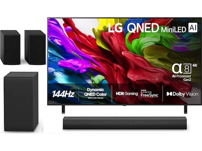 LG 75'' QNED85 evo AI MiniLED 4k smart-tv (2025) + soundbar