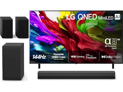 LG 65'' QNED85 evo AI MiniLED 4k smart-TV (2025) + soundbar