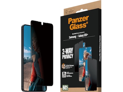 PanzerGlass Galaxy S26+ 2-way Privacy skærmbeskytter