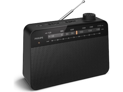 Philips Klassisk köks-radio. Nät- eller batteridrivern. Analog inställning