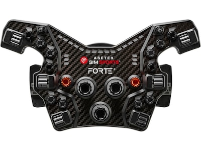 Asetek Forte® Formula knapboks (sort, aluminium)