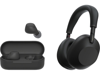 Sony WH-1000XM6 trådløse hovedtelefoner, over-ear (sort) + WF-510 ørepropper