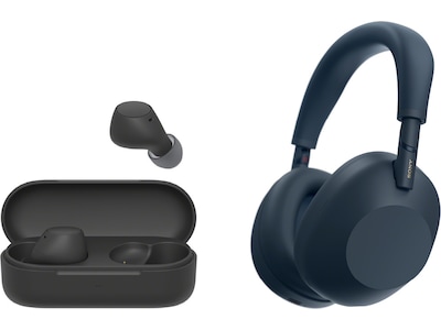Sony WH-1000XM6 trådløse hovedtelefoner, over-ear (blå) + WF-510 buds
