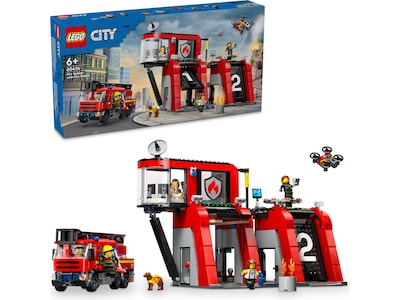 LEGO City Fire brandstation med brandbil 60414