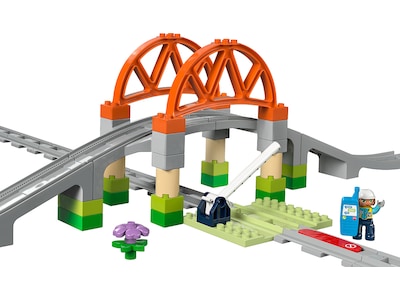LEGO DUPLO Town togbro og skinner – udvidelsessæt 10426
