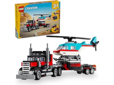 LEGO Creator - Flatbed Truck med Helicopter (31146) - GEEKD.dk