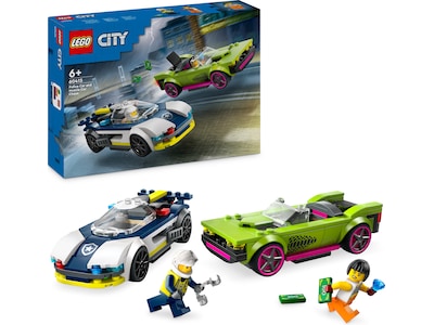 LEGO City politijagt med politibil og muskelbil 60415