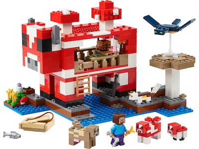 LEGO 21270 Minecraft The Mushroom Cow House - GEEKD.dk