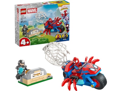 LEGO Marvel Spidey and his super friends Spidey on motorcycle vs. Rhino Toys - Building and Construction Toys - Building Sets - GEEKD.dk