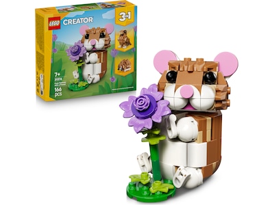 LEGO ® Creator - Sød Hamster Med Blomst 31376 - 3-i-1 - 166 Dele