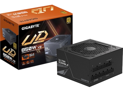 GIGABYTE UD850GM PG5 V2 Strømforsyning - 850 Watt - 120 mm - ATX 3.1 - 80 Plus Gold certified