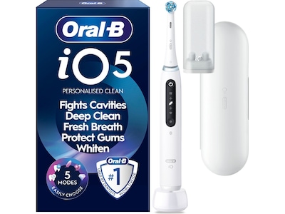 Oral-B iO5 elektrisk tandbørste (hvid)