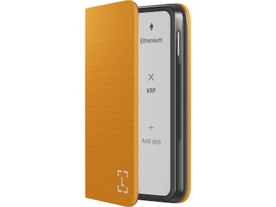 Ledger Stax Magnetic Shell orange bitcoin