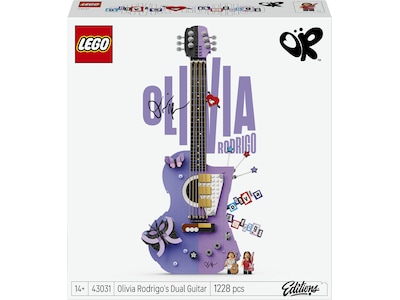 LEGO Editions Music Olivia Rodrigos tofarvede guitar 43031