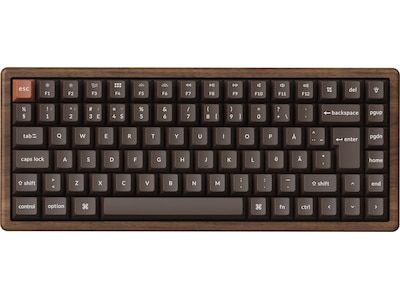 Keychron K2 HE All-Wood Special Edition Wireless Tri-Mode - Gaming Tastatur - Nordisk - Brun