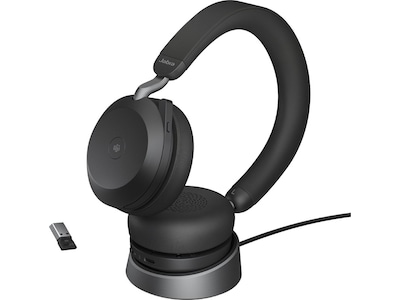 Jabra Evolve2 75, Link380a MS Stereo Stand (sort)