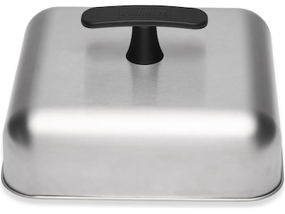 Weber Smeltedæksel 25x25x8 cm rustfrit stål