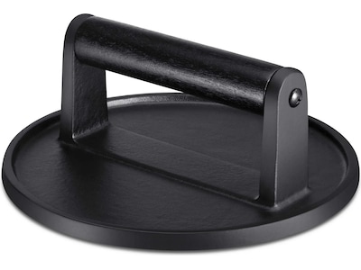 Austin and Barbeque Flat burgerpresse med træhåndtag