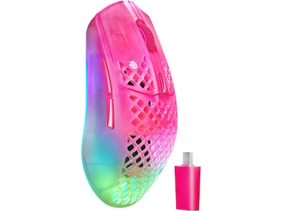 SteelSeries Aerox 3 WL Gen 2 (Magenta Haze) - Gaming Mus - Optisk - 5 knapper - Magenta