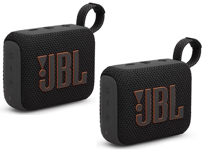 JBL GO 4 Trådløs Bluetooth Højttaler 2-pack (Sort)