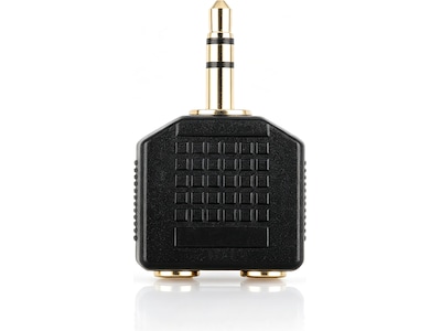 3,5 mm adapter han til dobbelt 3,5 mm hun