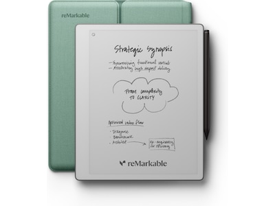 reMarkable Paper Pure 10,3" + Marker Plus + Sleeve Folio (mist green)