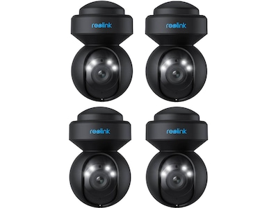 Reolink E1 Outdoor WiFi overvågningskamera 4-pack (sort)