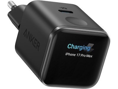 Anker Nano 45W Smart Display Lader (sort)
