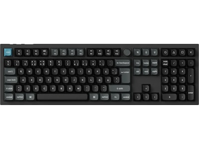 Keychron Q6 Ultra 100% 8K Wireless Tri-Mode - POM Brown - Gaming Tastatur - Nordisk - Sort