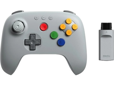 8BitDo 64 Wireless 2.4G - Classic Grey - Wireless Controller - Nintendo 64