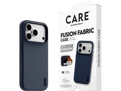PanzerGlass CARE iPhone 17 Pro/18 Pro Fusion Fabric cover (blå)