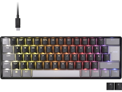 Corsair CLIPPER PRO MINI 60 - Gaming Tastatur - Uden Numpad - Nordisk - Sort