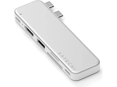 Satechi USB-C Snap Hub til MacBook Neo (sølv)
