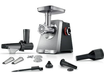 Bosch Serie 8 MFWS835M, 2500 W, Sort, Rustfrit stål, Sølv, 8 mm, 4.5 mm, 3 mm, 4,5 kg/min, 1 m, Plast, Aluminium, Rustfrit stål