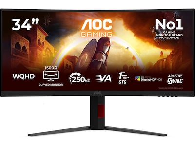 AOC 34" curved gamingskjerm CU34G4ZCA