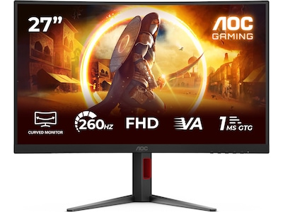 AOC 27" curved gamingskærm C27G4Z2