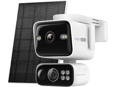 TP-Link Solcelledrevet Dual-Lens Pan/Tilt Sikkerhedskamera Kit