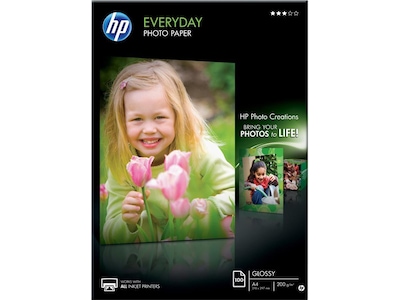 HP HP almindeligt fotopapir, blankt, 100 ark, A4 Q2510A Modsvarer: N/A